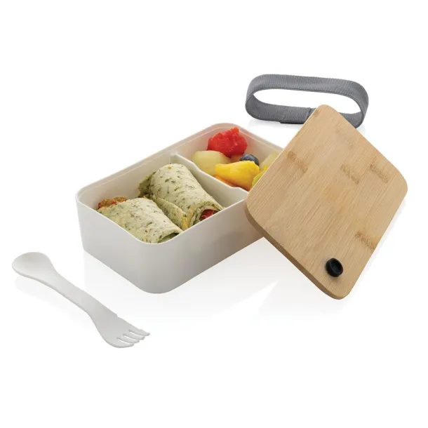  RCS RPP lunchbox with bamboo lid - XD Collection White 