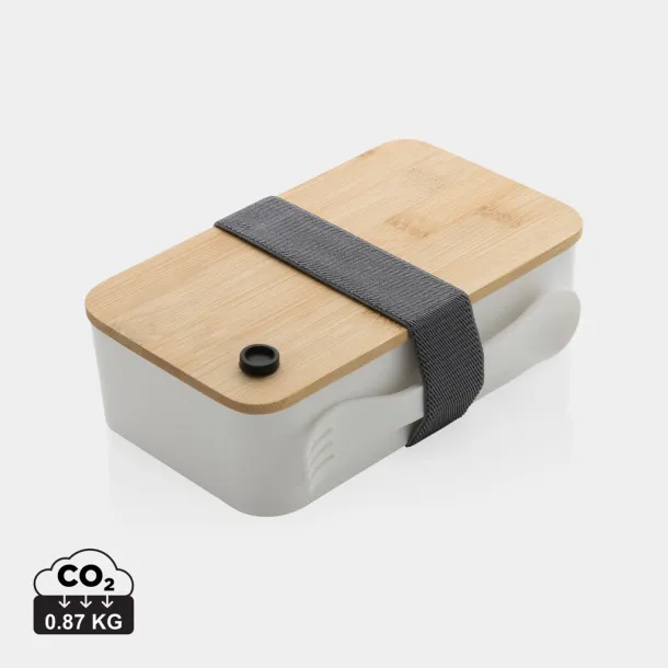  RCS RPP lunchbox with bamboo lid - XD Collection White 