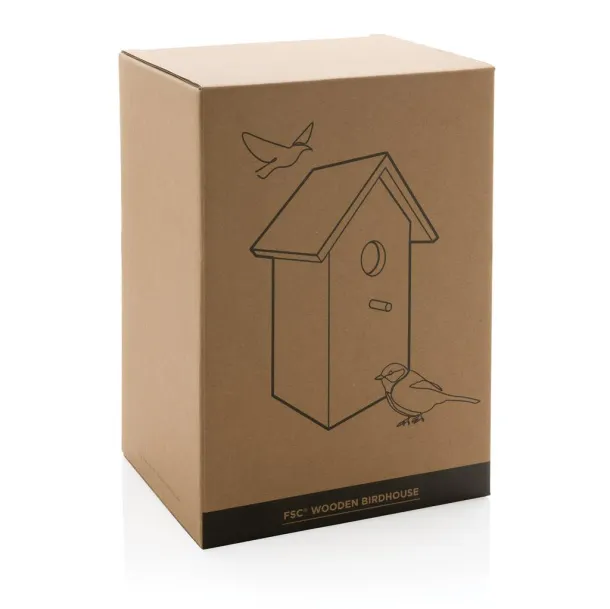  FSC® Wooden birdhouse - XD Collection Brown 