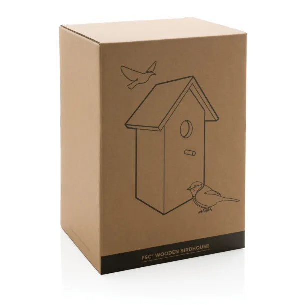  FSC® Wooden birdhouse - XD Collection Brown 