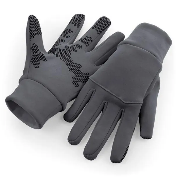  Softshell Sports Tech Gloves - Beechfield Graphite Grey