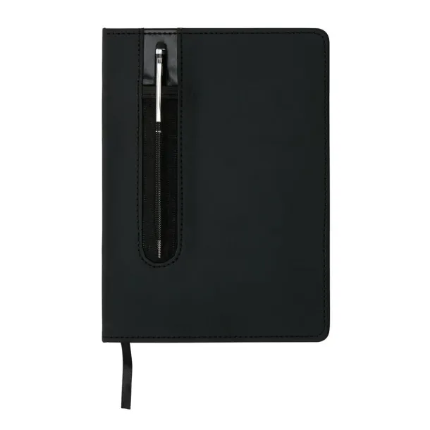  Standard notes s PU tvrdim koricama i stylus olovkom, A5 - XD Collection Crna