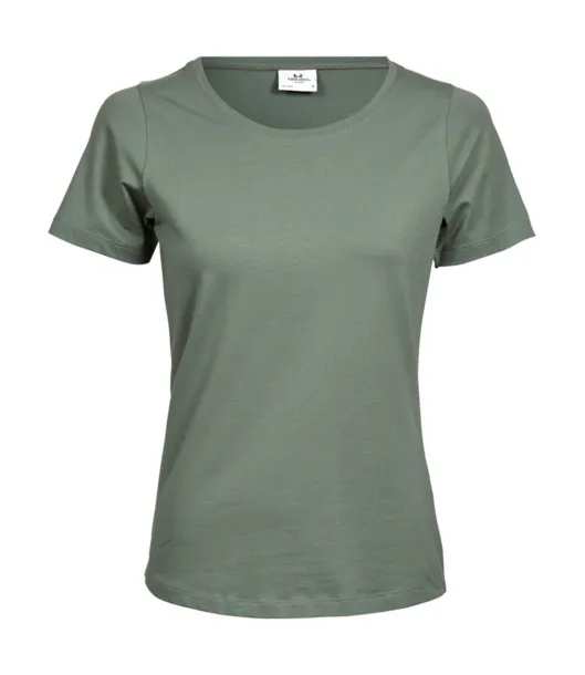  Ženska kratka majica s elastinom, 195 g/m² - Tee Jays Leaf Green