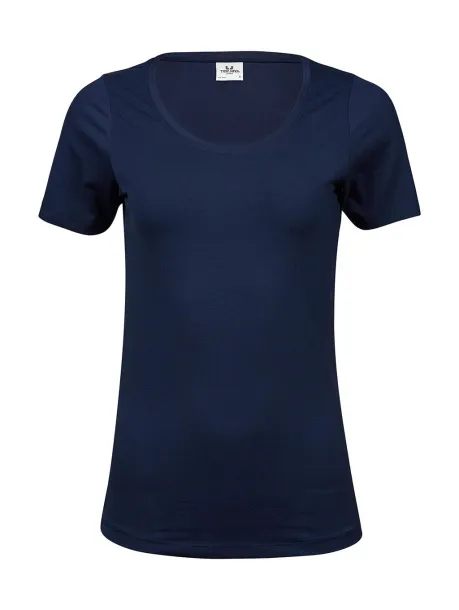  Ladies Stretch Tee - Tee Jays Navy