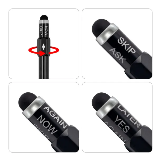 Ember Ball pen "decision maker", touch pen Crna