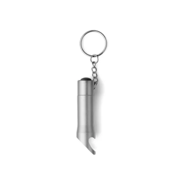  Keyring, bottle opener with LED light Srebrna