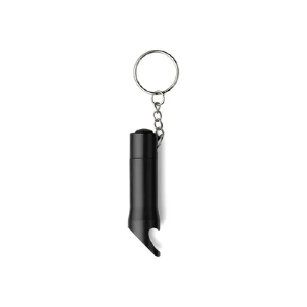  Keyring, bottle opener with LED light black