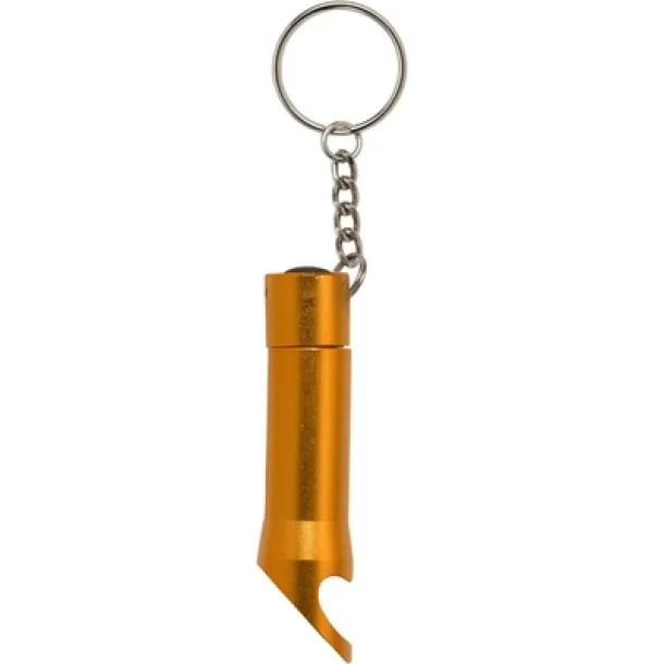  Keyring, bottle opener with LED light orange