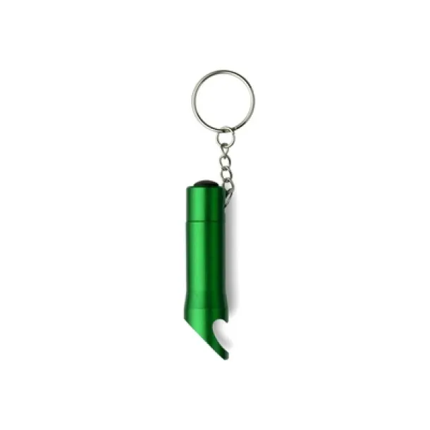  Keyring, bottle opener with LED light light green