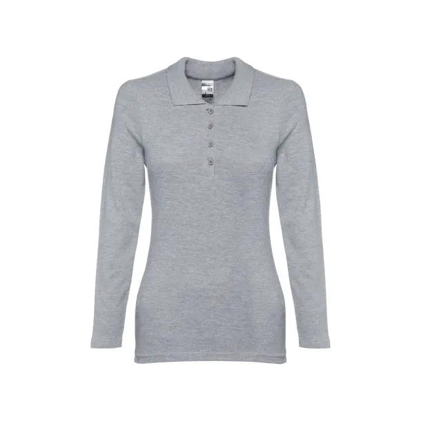 BERN WOMEN ženska polo majica dugih rukava, 210 g/m² Heather light grey