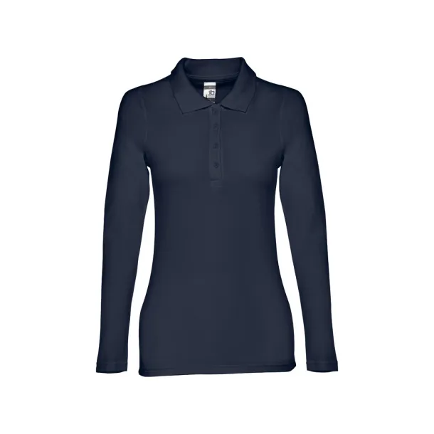 BERN WOMEN ženska polo majica dugih rukava, 210 g/m² Plava