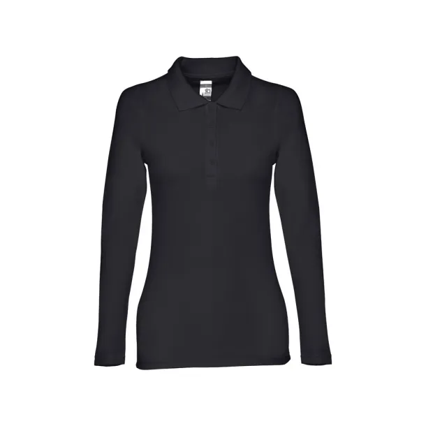 BERN WOMEN ženska polo majica dugih rukava, 210 g/m² Eclipse Blue