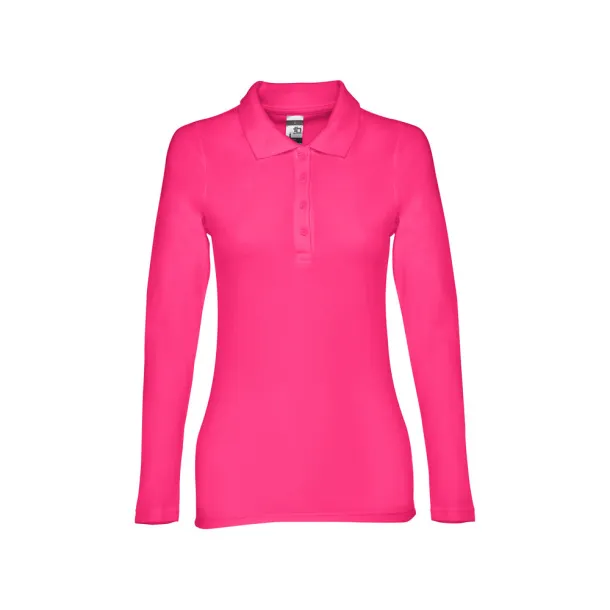 BERN WOMEN ženska polo majica dugih rukava, 210 g/m² Roza