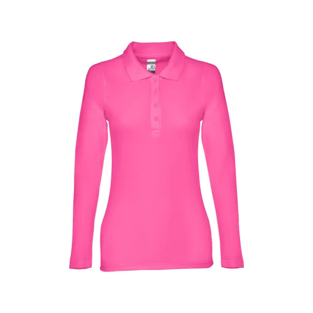 BERN WOMEN ženska polo majica dugih rukava, 210 g/m² Roza