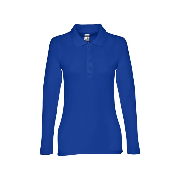 BERN WOMEN ženska polo majica dugih rukava, 210 g/m² Kraljevski plava