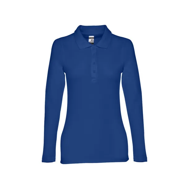 BERN WOMEN ženska polo majica dugih rukava, 210 g/m² Kraljevski plava