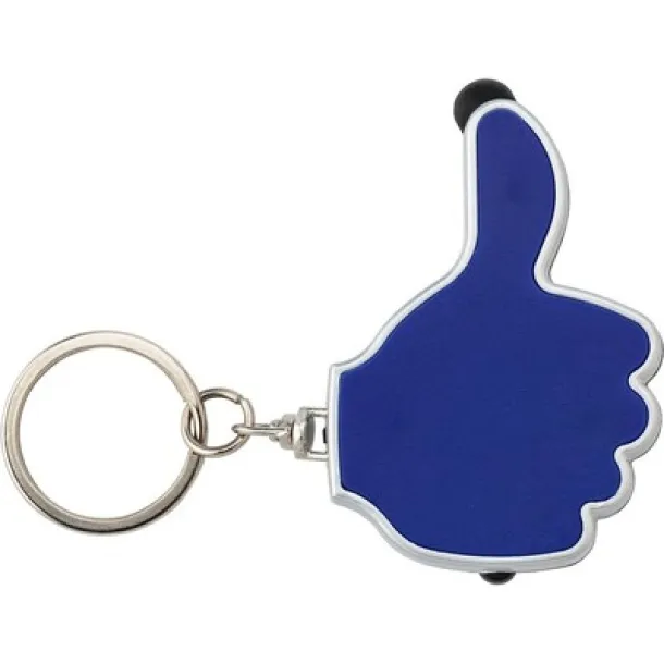  Keyring, touch pen "like it" with LED light navy blue