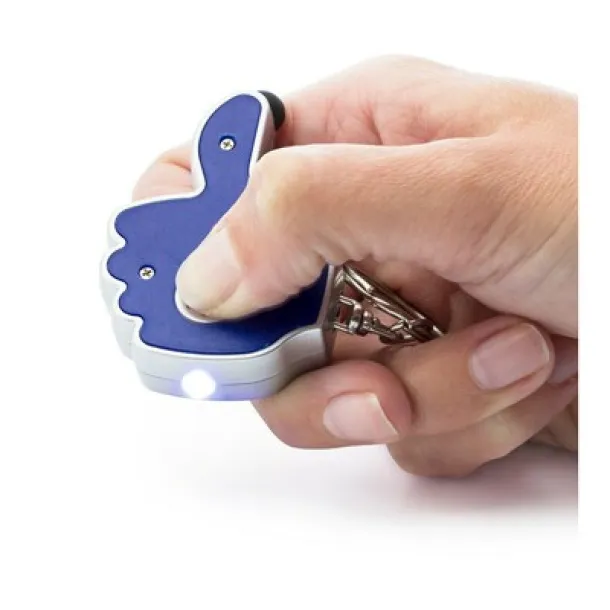  Keyring, touch pen "like it" with LED light Mornarski plava
