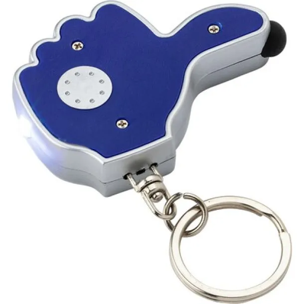  Keyring, touch pen "like it" with LED light Mornarski plava