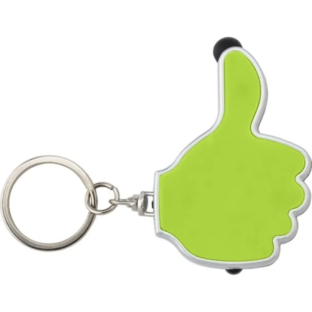  Keyring, touch pen "like it" with LED light light green