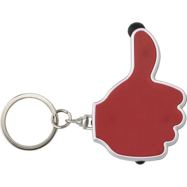  Keyring, touch pen "like it" with LED light red