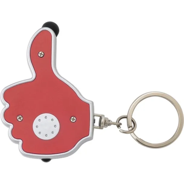  Keyring, touch pen "like it" with LED light red