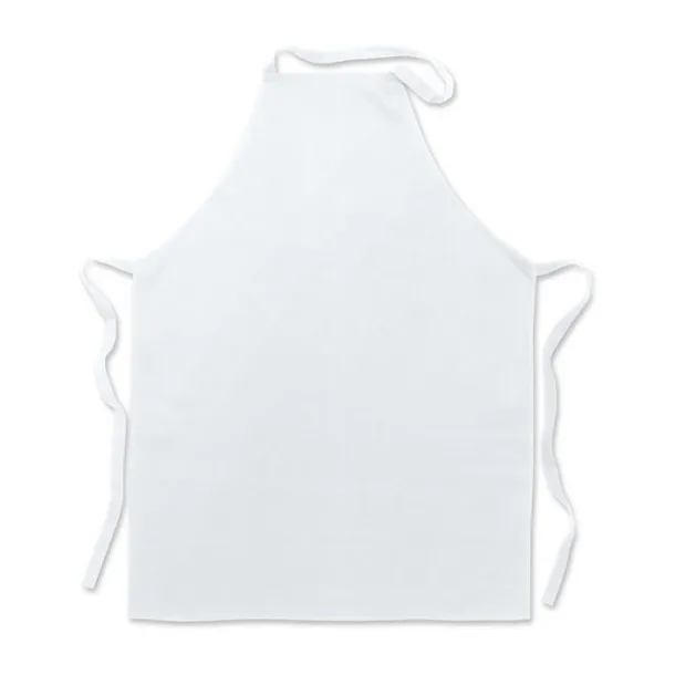 KITAB Kitchen apron in cotton White