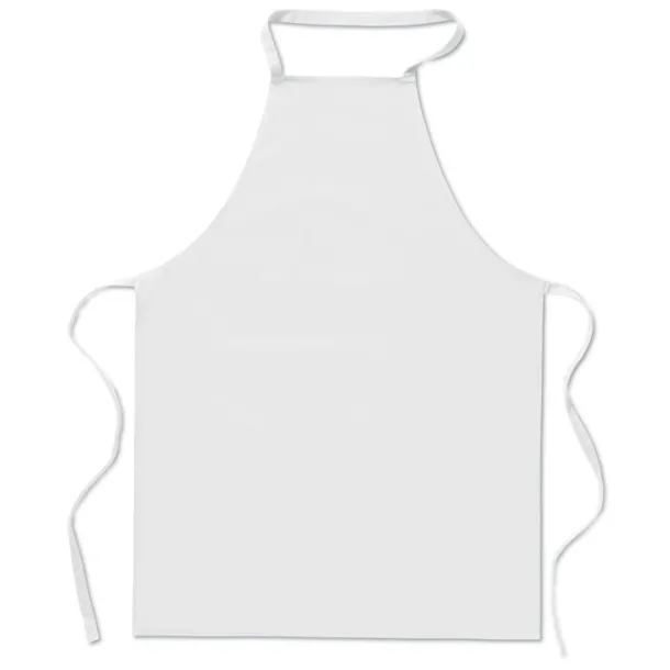 KITAB Kitchen apron in cotton White