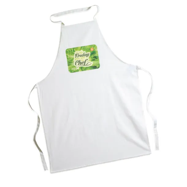 KITAB Kitchen apron in cotton White