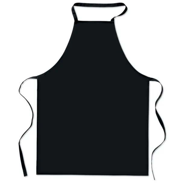 KITAB Kitchen apron in cotton Black