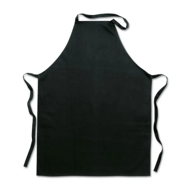 KITAB Kitchen apron in cotton Black