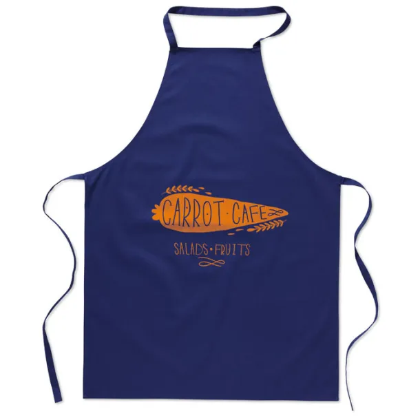 KITAB Kitchen apron in cotton Blue