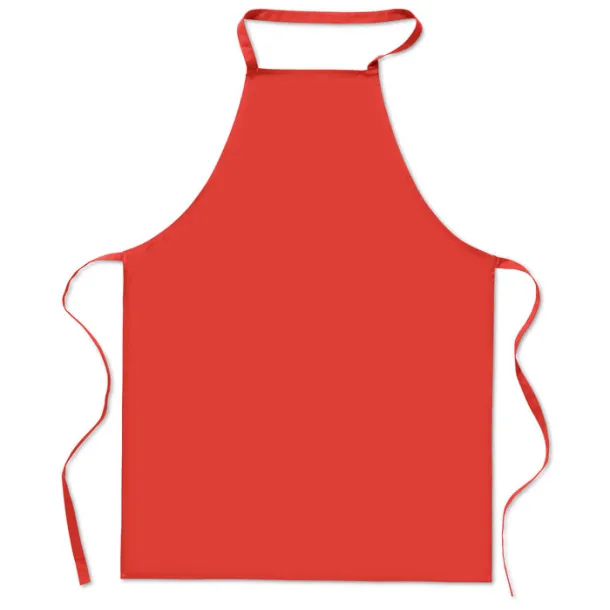 KITAB Kitchen apron in cotton Red