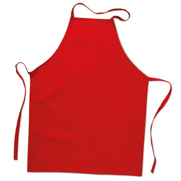 KITAB Kitchen apron in cotton Red