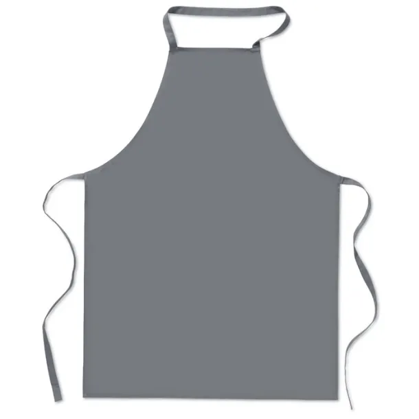 KITAB Kitchen apron in cotton Grey