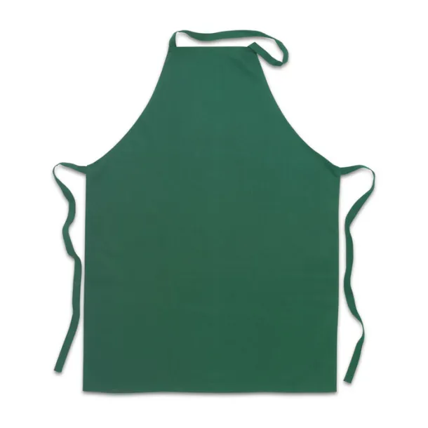 KITAB Kitchen apron in cotton Green