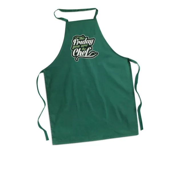 KITAB Kitchen apron in cotton Green