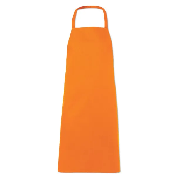 KITAB Kitchen apron in cotton Orange