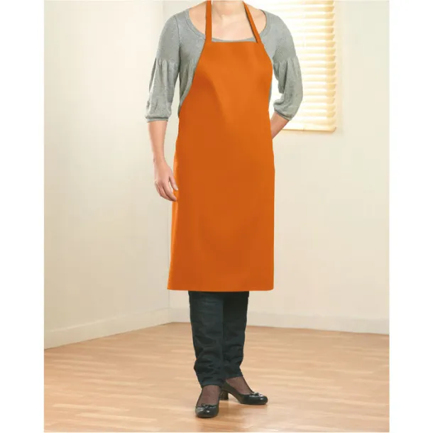 KITAB Kitchen apron in cotton Orange