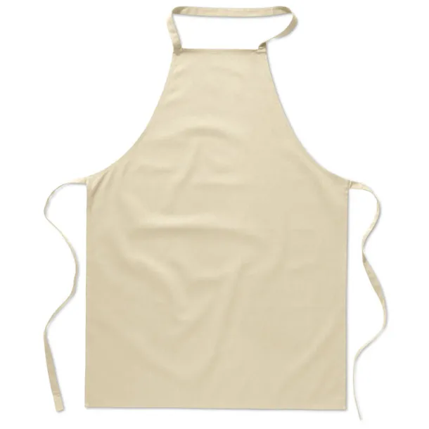 KITAB Kitchen apron in cotton Beige