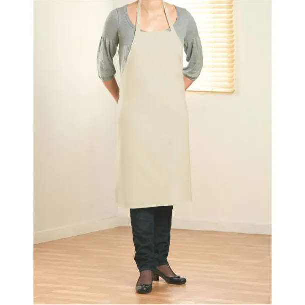 KITAB Kitchen apron in cotton Beige