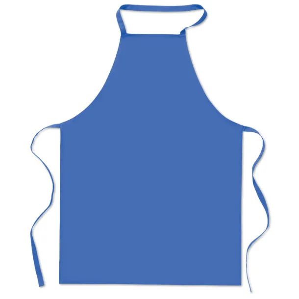 KITAB Kitchen apron in cotton Royal blue