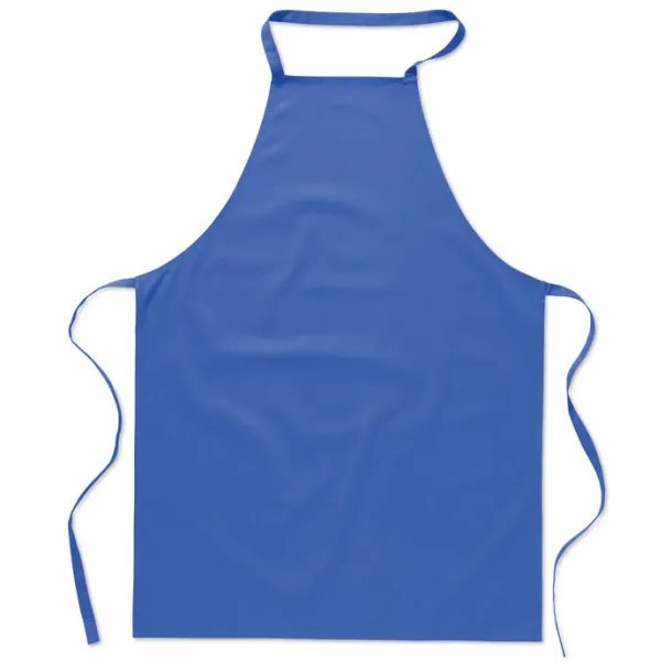 KITAB Kitchen apron in cotton Royal blue