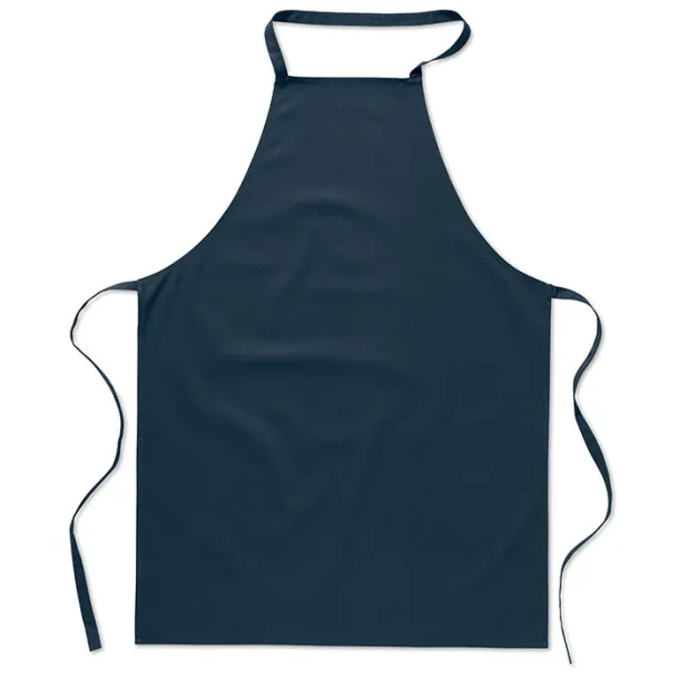 KITAB Kitchen apron in cotton French Navy