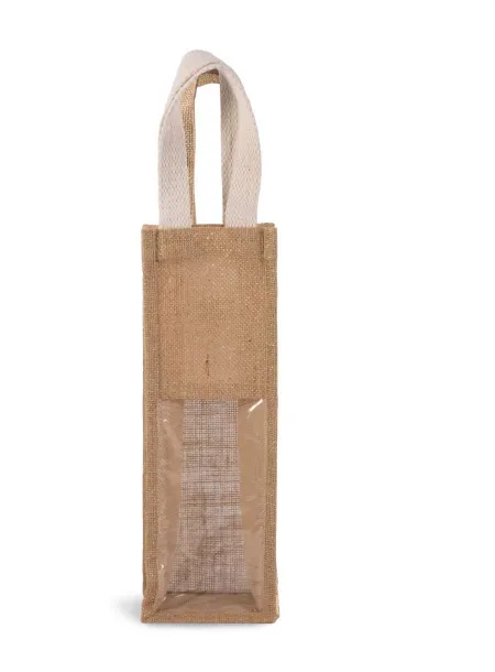  JUTE BOTTLE BAG - Kimood Natural Gold