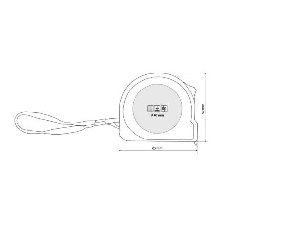 METRICO tape measure Blue