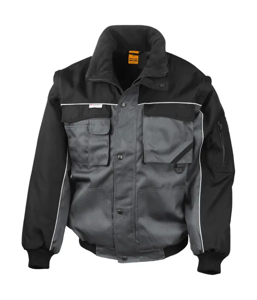  Heavy Duty Jacket - Result Work-Guard Siva Black