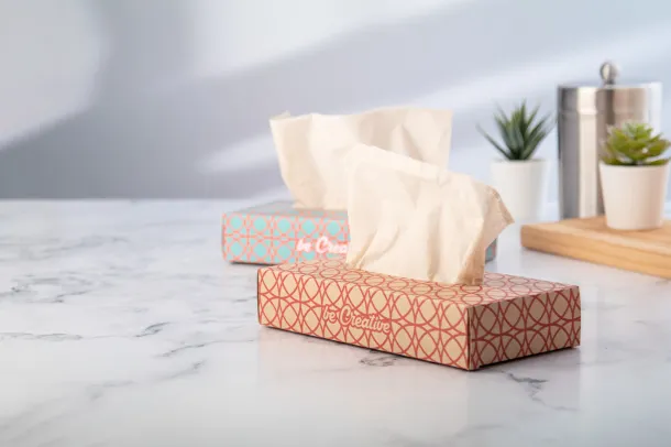 CreaSneeze Eco custom paper tissues Natural