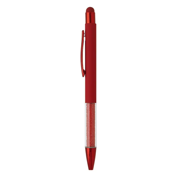 RUBY Metal "touch" ball pen Red