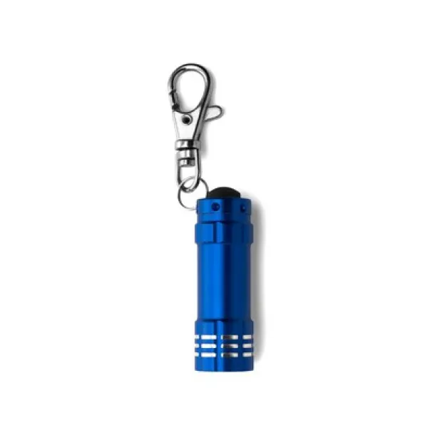  Keyring with carabiner, 3 LED light light blue